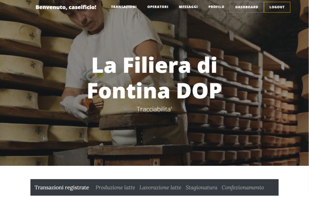 Green Blockchain e Fontina DOP